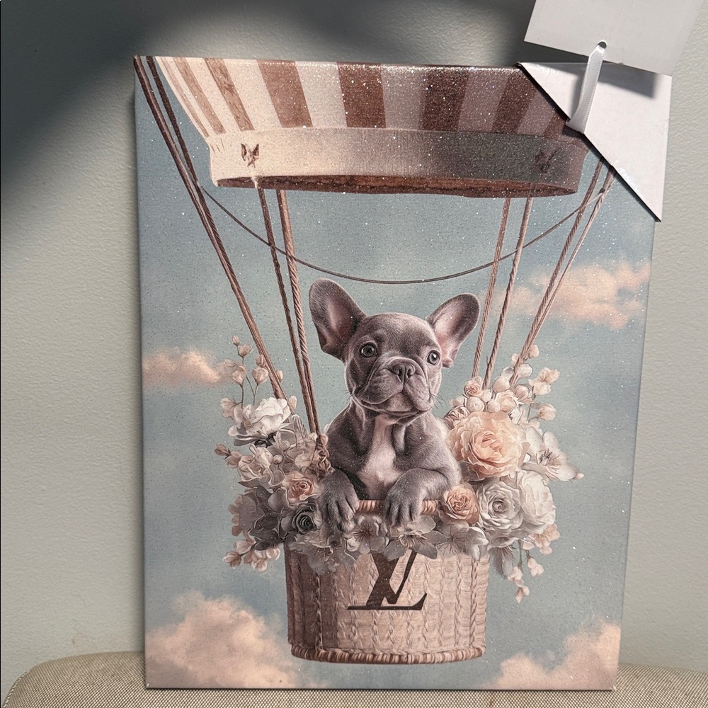 Louis Vuitton Blue and Cream Hot Air Balloon Puppy Canvas - Picture 2 of 3